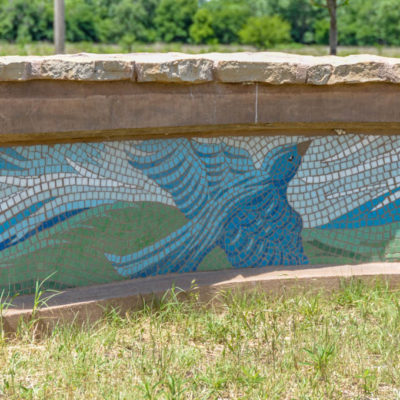 Legacy of Kansas - segment of mural wall at Grove Park photo from 2009