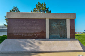 Colonel James Jabara Memorial Plaque - N. Jabara Road - by Randal Julian, 1985 - photo from 2009